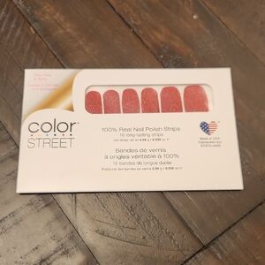 Color Street "Cran-Tasic" Glittery Red Nail Strips